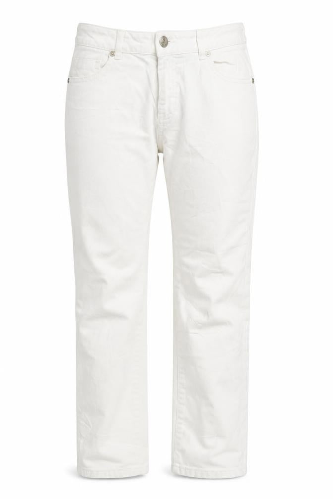 Womens UK Size 10 waredenim Regular Fit Straight White Jeans