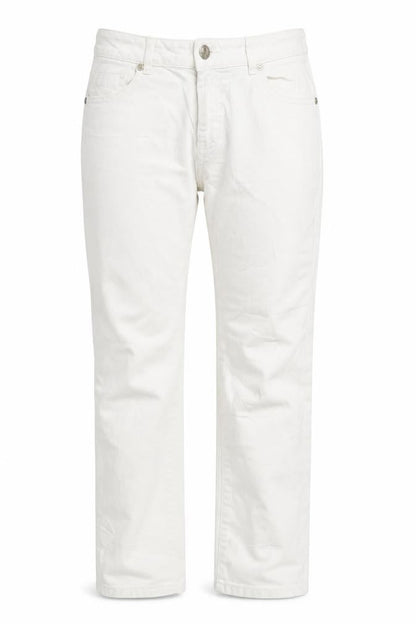 Womens UK Size 10 waredenim Regular Fit Straight White Jeans
