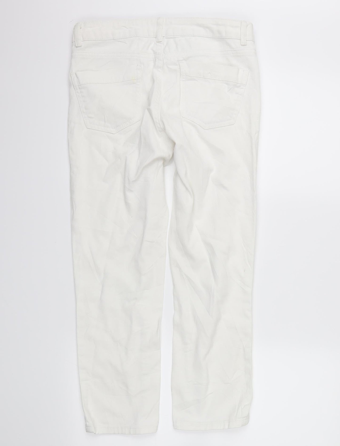Womens UK Size 10 waredenim Regular Fit Straight White Jeans