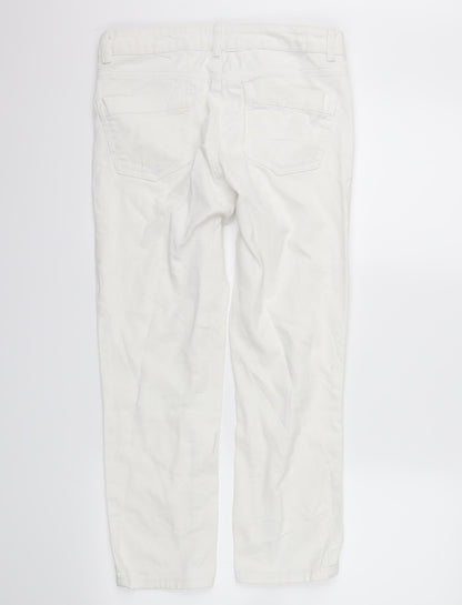 Womens UK Size 10 waredenim Regular Fit Straight White Jeans