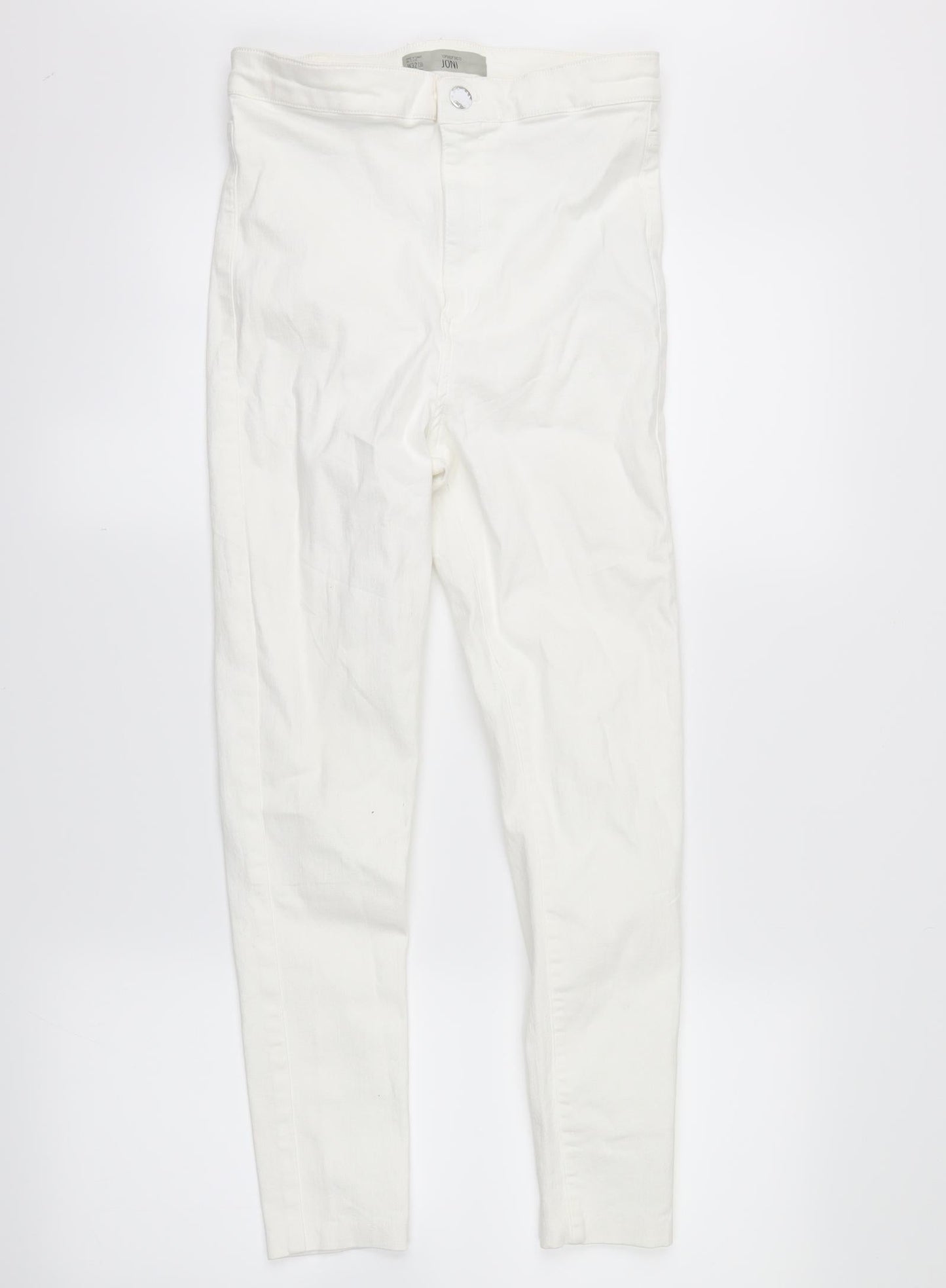 Topshop Womens White   Skinny Jeans Size 32 in L24 in