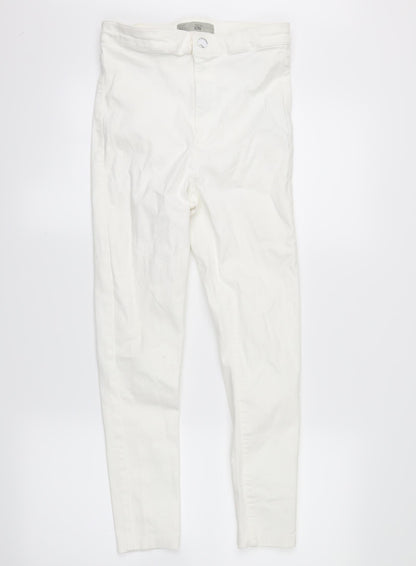 Topshop Womens White   Skinny Jeans Size 32 in L24 in