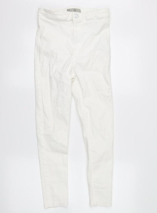 Topshop Womens White   Skinny Jeans Size 32 in L24 in