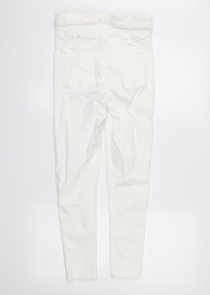 Topshop Womens White   Skinny Jeans Size 32 in L24 in
