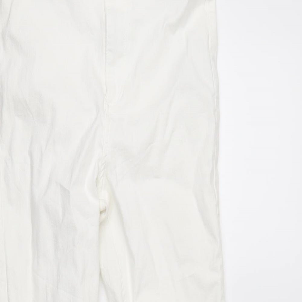 Topshop Womens White   Skinny Jeans Size 32 in L24 in