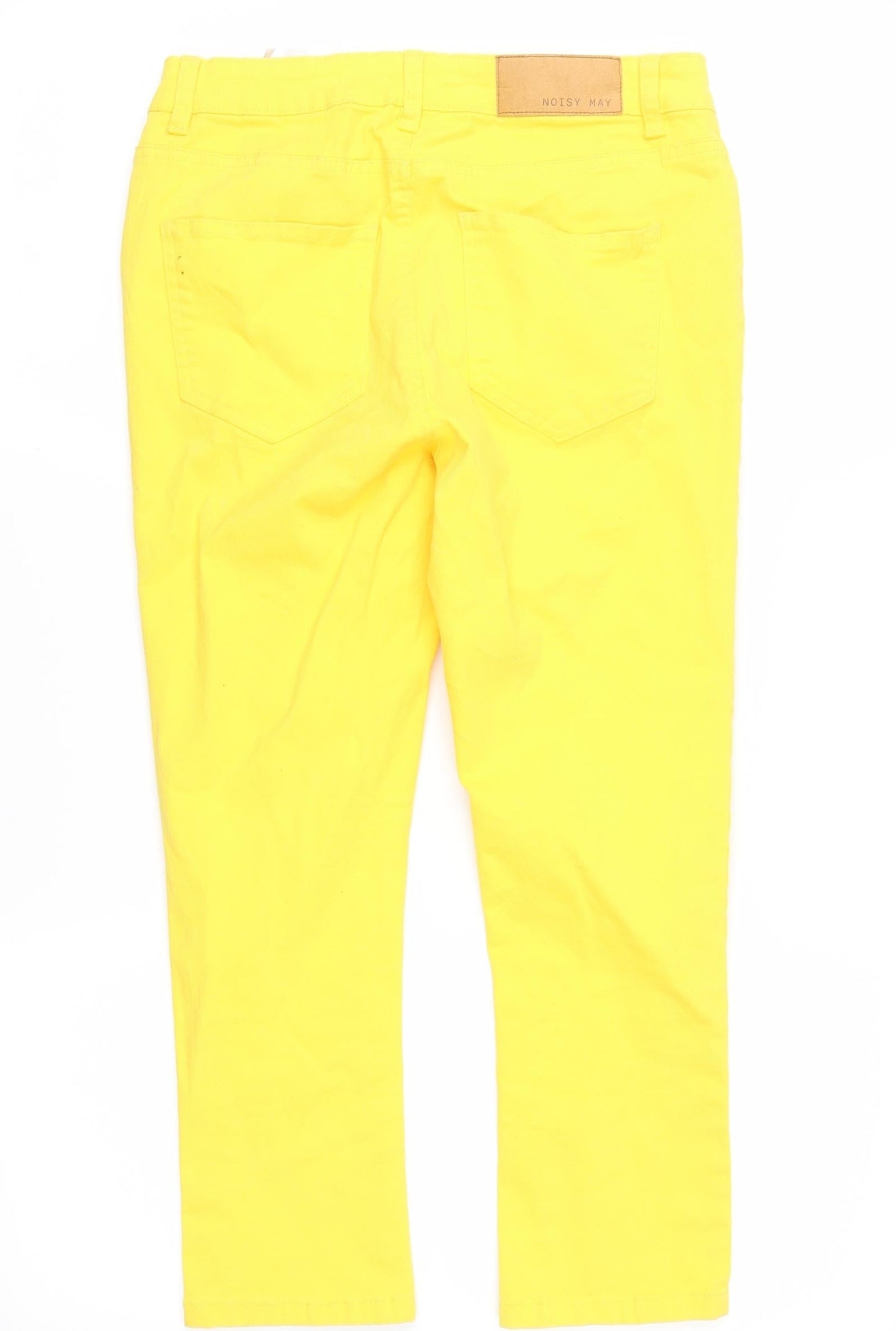 Noisy may Womens Yellow  Denim Cropped Jeans Size 27 in L21 in