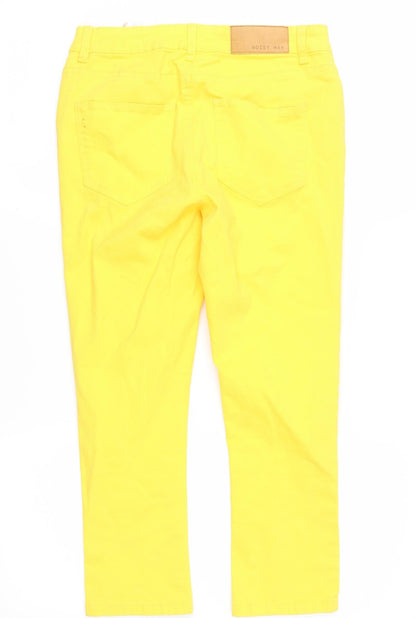 Noisy may Womens Yellow  Denim Cropped Jeans Size 27 in L21 in