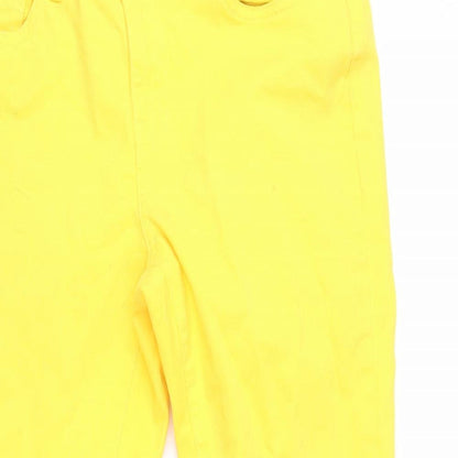 Noisy may Womens Yellow  Denim Cropped Jeans Size 27 in L21 in