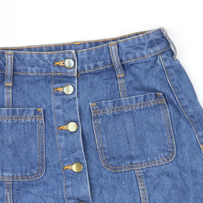 Divided Womens Blue  Denim Mini Skirt Size 6