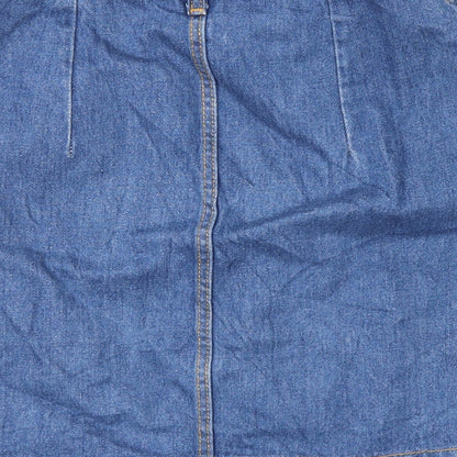 Divided Womens Blue  Denim Mini Skirt Size 6