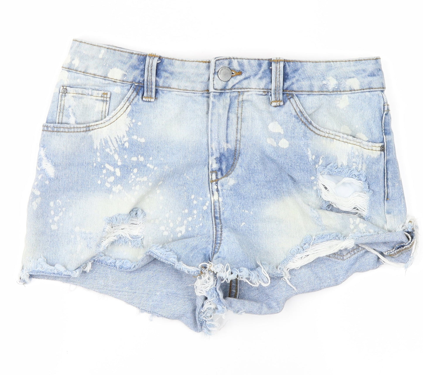 denim co Womens Blue  Denim Hot Pants Shorts Size 8