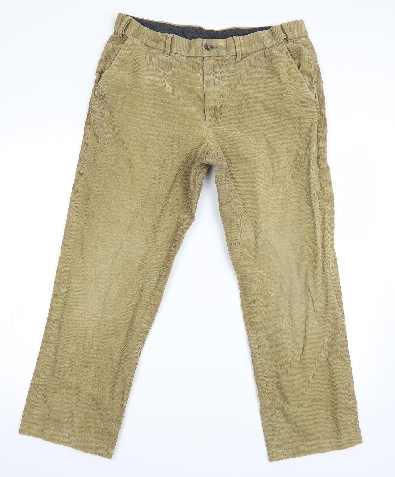 Womens UK Size 36 Marks and Spencer Regular Fit Chino Beige Trousers