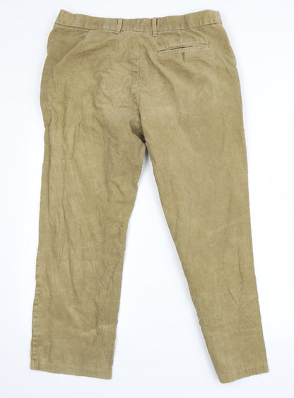 Womens UK Size 36 Marks and Spencer Regular Fit Chino Beige Trousers