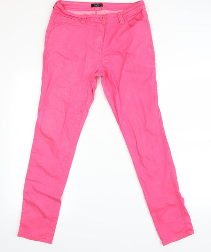 M&Co Womens Orange   Boyfriend Jeans Size 12 L28 in