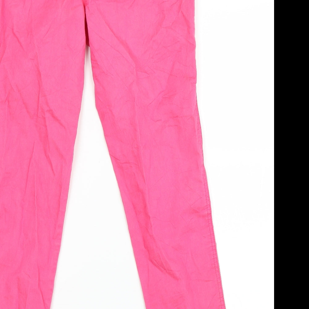 M&Co Womens Orange   Boyfriend Jeans Size 12 L28 in