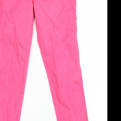 M&Co Womens Orange   Boyfriend Jeans Size 12 L28 in