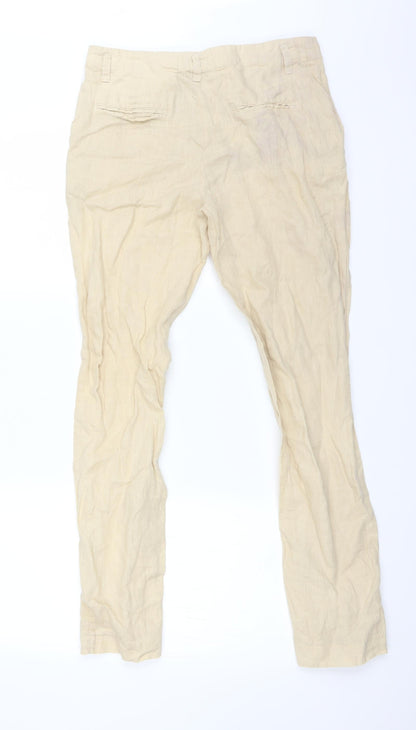 Zara Womens Beige    Trousers Size 6 L27 in