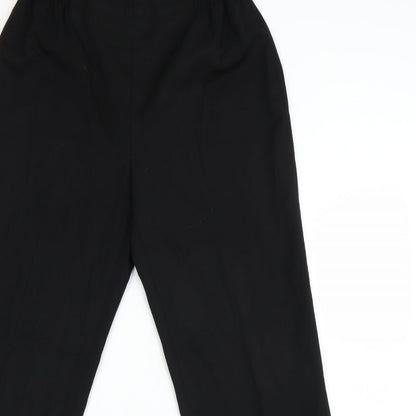 Womens UK Size 12 Artigiano Regular Fit Sweatpants Black Trousers
