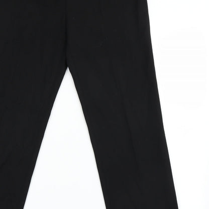 Womens UK Size 12 Artigiano Regular Fit Sweatpants Black Trousers