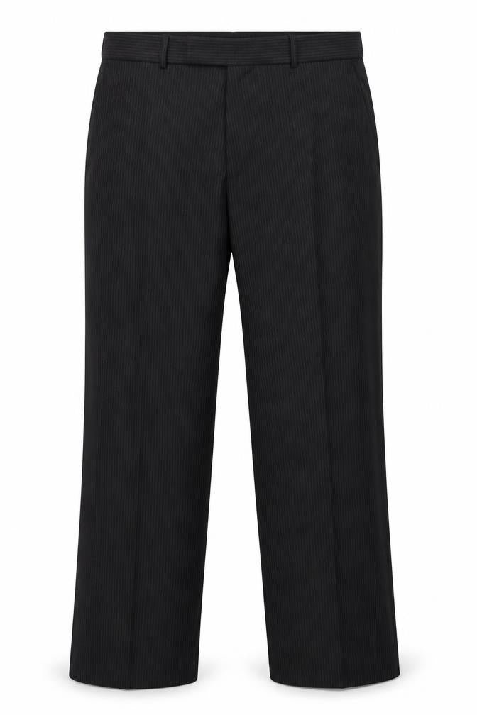 Mens UK Size 34 George Regular Fit  Black Trousers