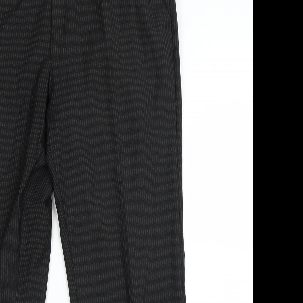 George Mens Black Striped  Trousers  Size 34 L23 in
