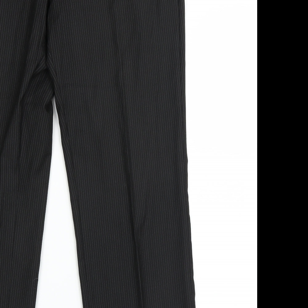 George Mens Black Striped  Trousers  Size 34 L23 in