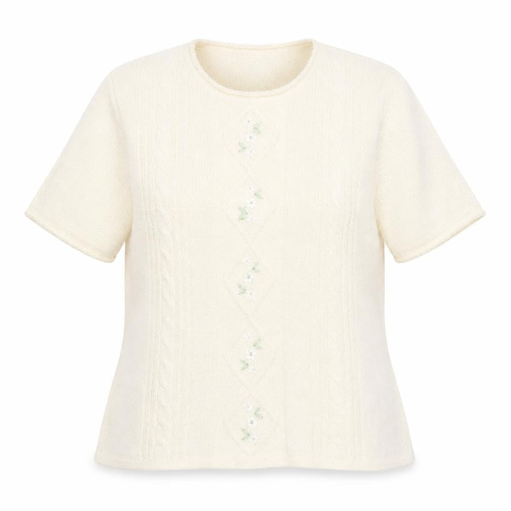Womens UK Size 16 Preworn Beige Jersey T-Shirt