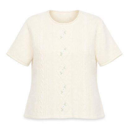 Womens UK Size 16 Preworn Beige Jersey T-Shirt