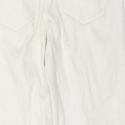 NEXT Womens White   Straight Jeans Size 8 L25 in