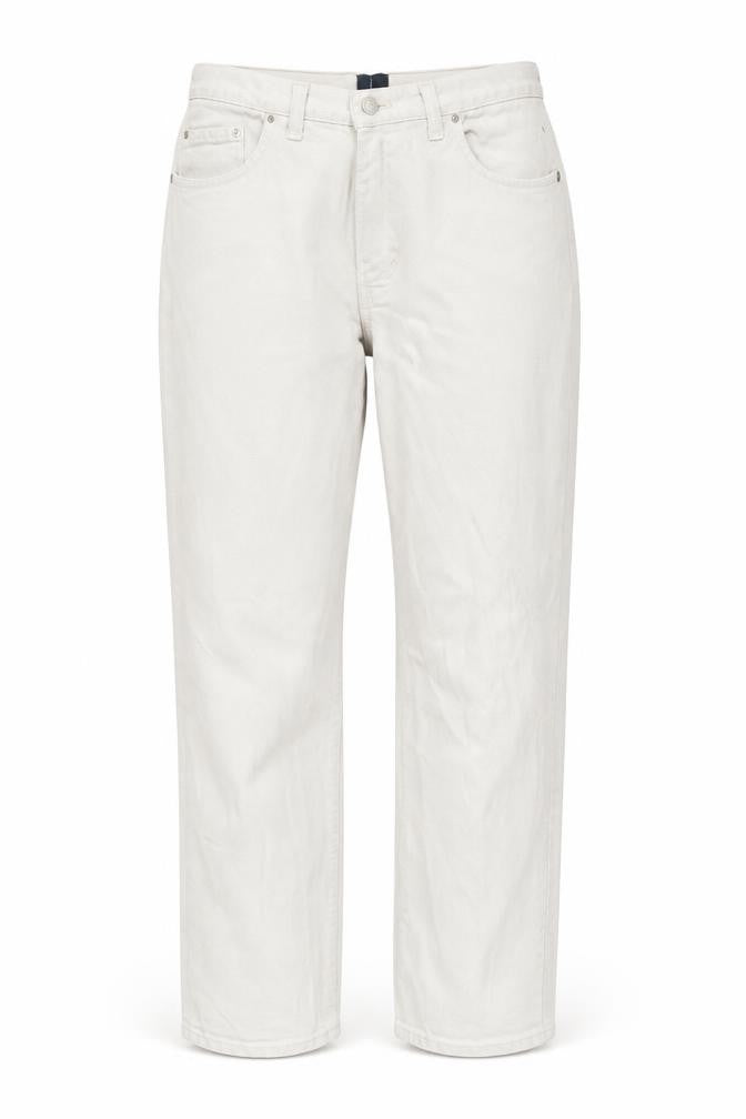 Womens UK Size 12 dp Denim Regular Fit Straight Beige Jeans