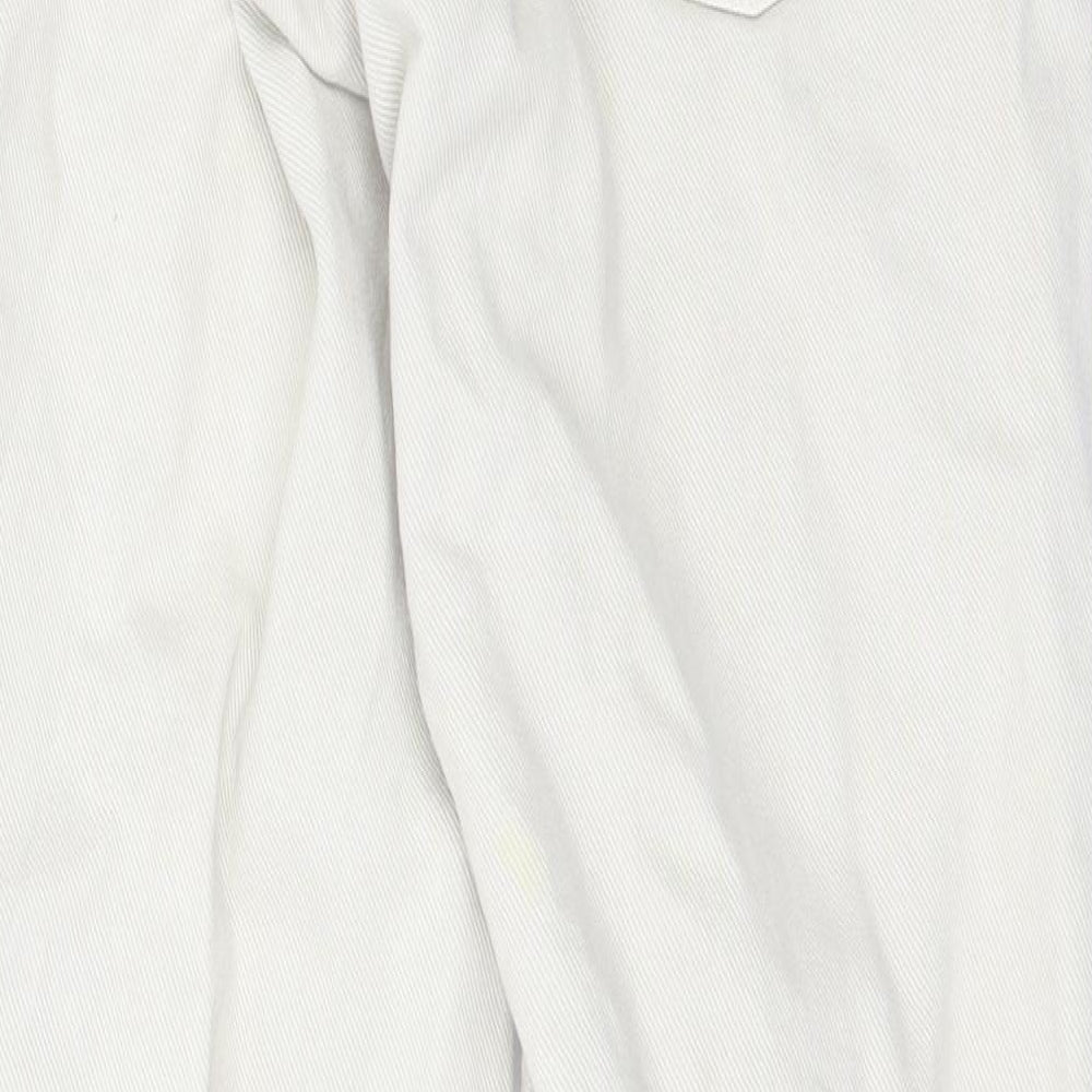 Womens UK Size 12 dp Denim Regular Fit Straight Beige Jeans