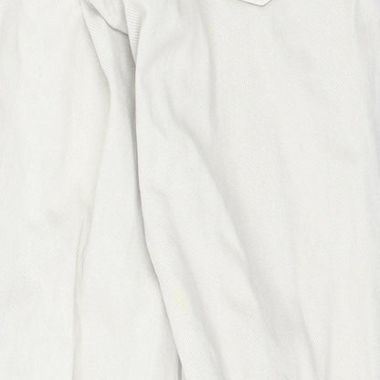 Womens UK Size 12 dp Denim Regular Fit Straight Beige Jeans