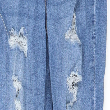 Womens UK Size 4 H&M Regular Fit Skinny Blue Jeans