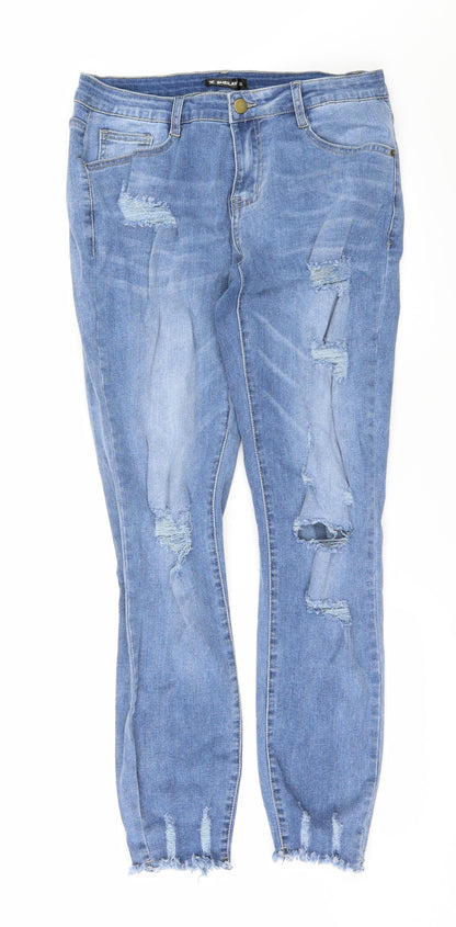 Womens UK Size M Sheilay Regular Fit Skinny Blue Jeans