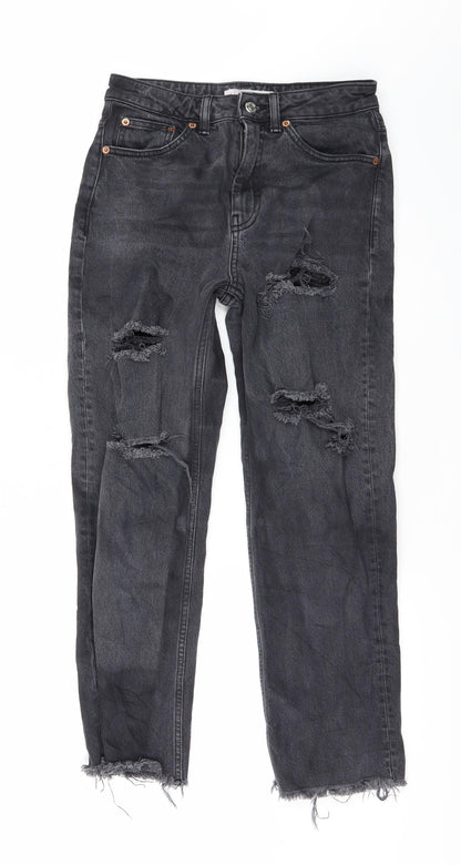 Topshop Womens Black  Denim Skinny Jeans Size 28 L25 in