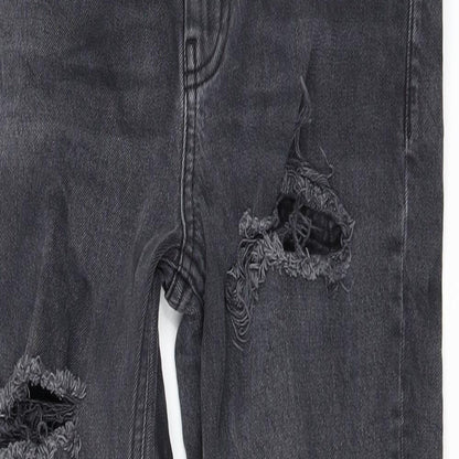 Topshop Womens Black  Denim Skinny Jeans Size 28 L25 in