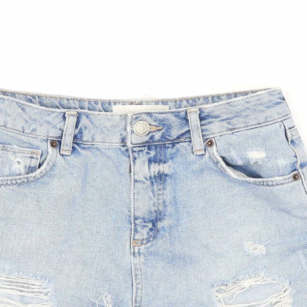 BDG Womens Blue  Denim Cut-Off Shorts Size S
