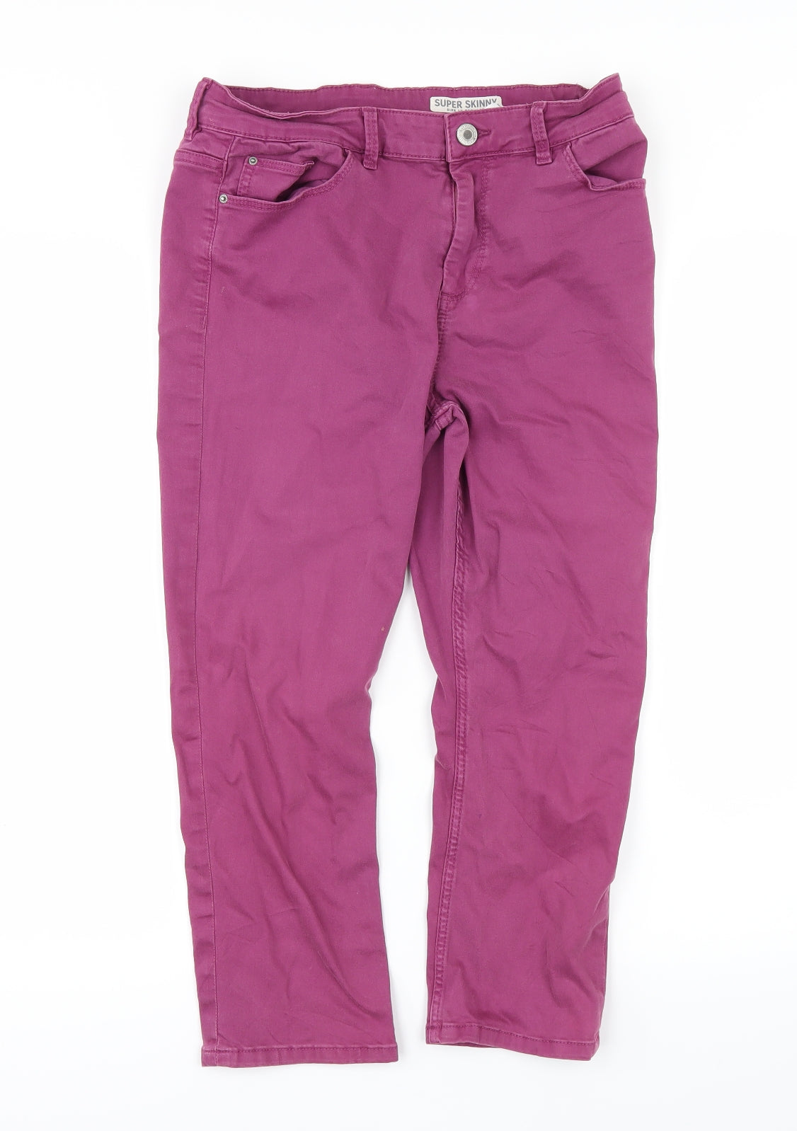 Womens UK Size 10 Marks and Spencer Regular Fit Skinny Purple Jeans