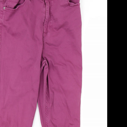 Womens UK Size 10 Marks and Spencer Regular Fit Skinny Purple Jeans