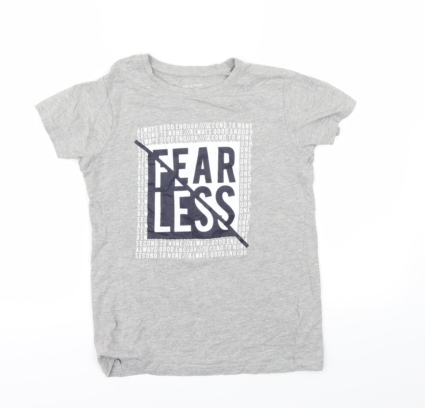 Primark Girls Grey   Basic T-Shirt Size 9-10 Years