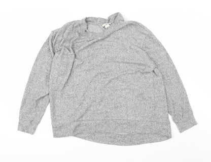 Womens UK Size L H&M Grey Basic T-Shirt