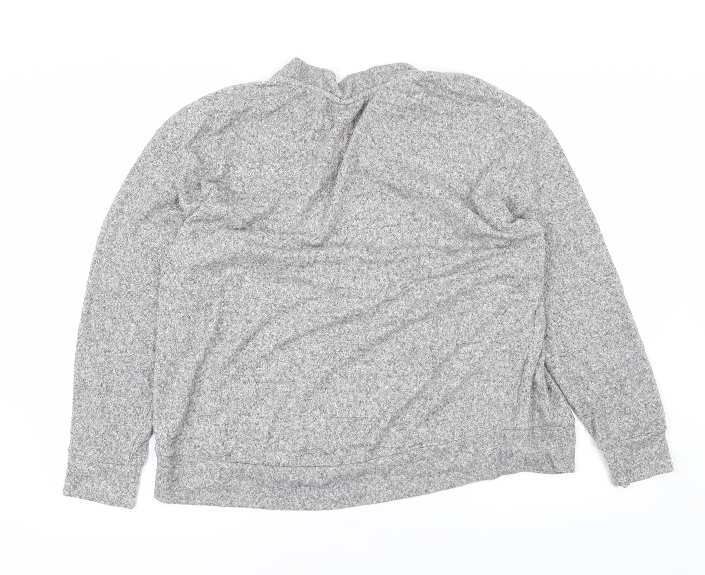 Womens UK Size L H&M Grey Basic T-Shirt