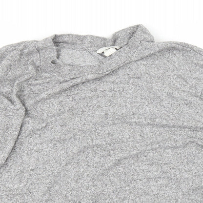 Womens UK Size L H&M Grey Basic T-Shirt
