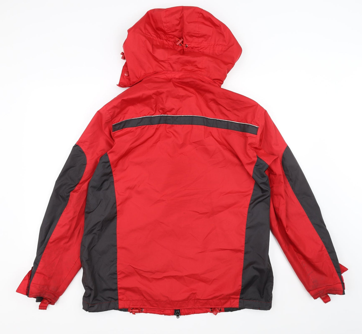 outdoor casual Womens Red   Windbreaker Coat Size 10