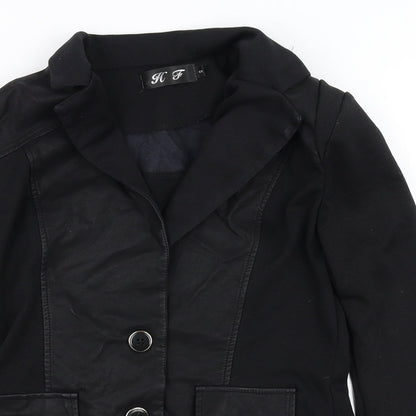 HF Womens Black   Jacket Coat Size S