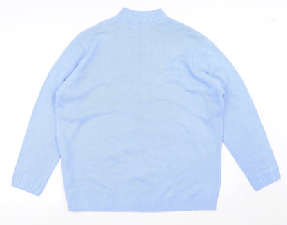 isle  Womens Blue   Pullover Jumper Size XL