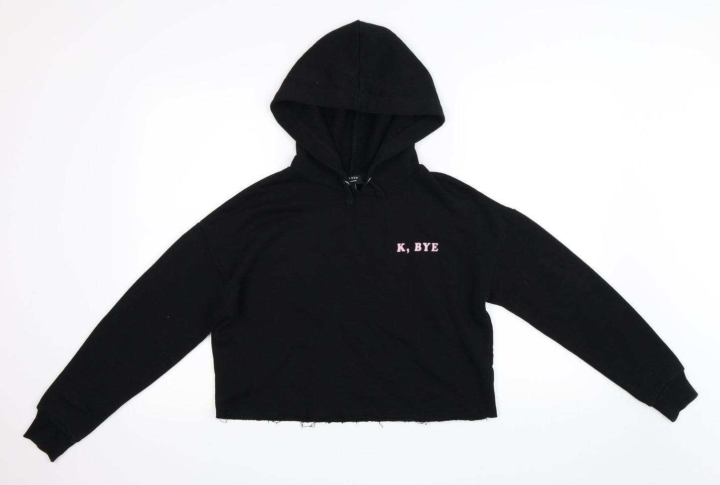 Newlook Girls Black   Pullover Hoodie Size 12-13 Years  - K, Bye