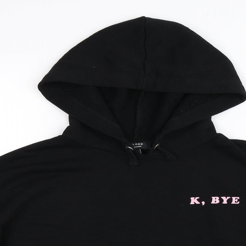 Newlook Girls Black   Pullover Hoodie Size 12-13 Years  - K, Bye