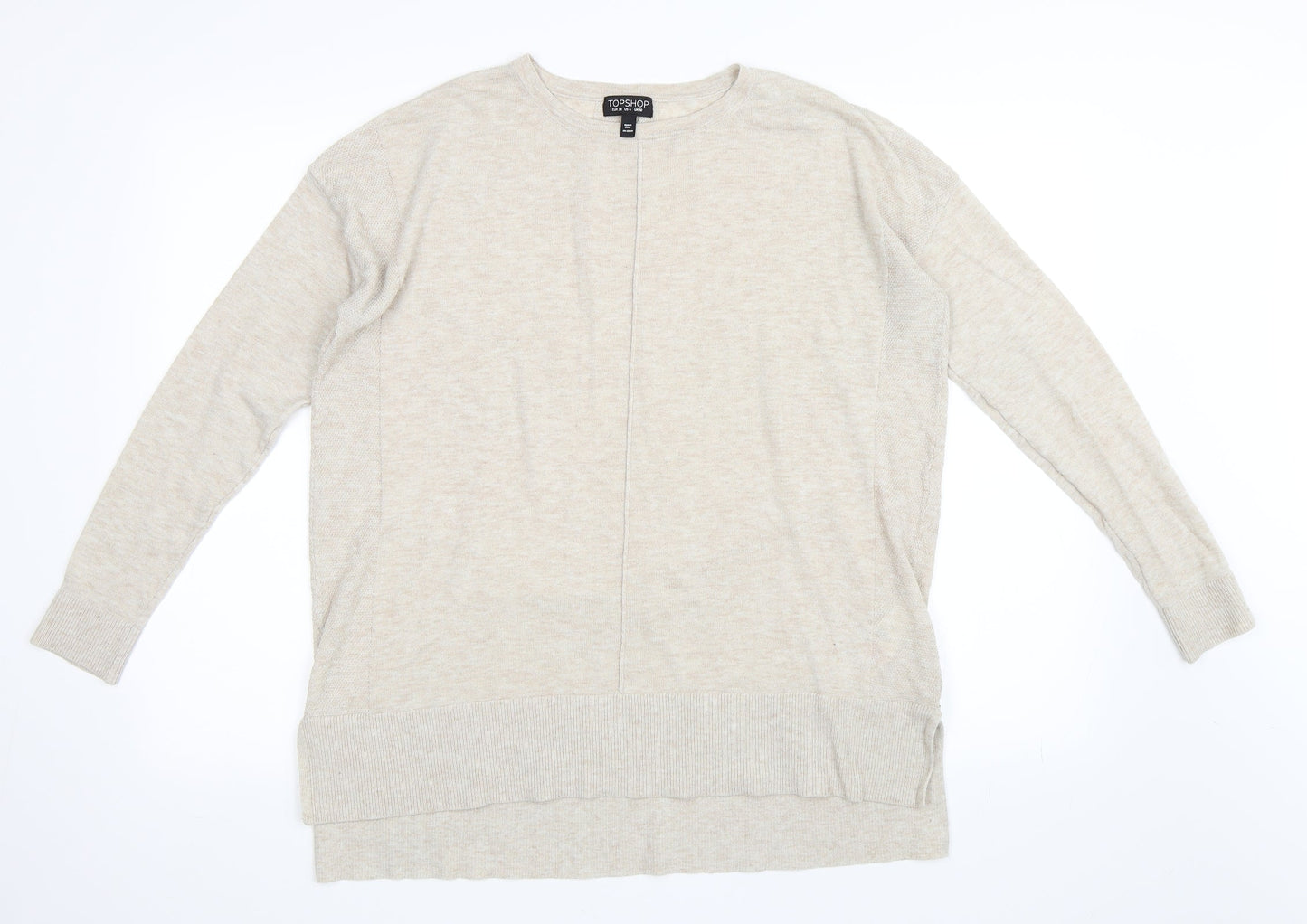 Topshop Womens Beige   Pullover Jumper Size 10