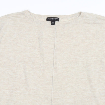 Topshop Womens Beige   Pullover Jumper Size 10
